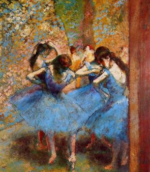 埃德加 德加 Dancers in Blue 埃德加 德加 Dancers in Blue